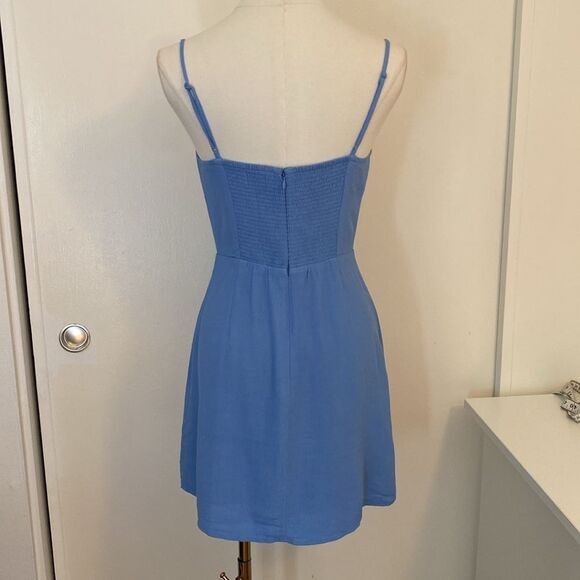 Aritzia Sunday Best Delilah Mini Dress in Light Blue Size Small - Picture 8 of 15